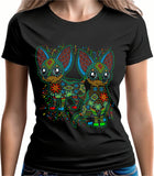Chihuahua Twins Huichol Camiseta dama fluorescente Kutusos