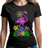 Flamenco  dama playera Moda Impresa Hilo Bordado