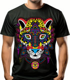 XXL Jaguar playera Moda Impresa Hilo Bordado