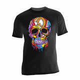 XXL Calavera playera Moda Impresa Hilo Bordado