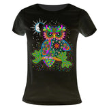 Búho Tecolote Camiseta dama fluorescente Kutusos