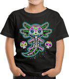 Ajolote Esqueleto Camiseta Niño fluorescente Kutusos Kids