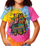 Piñata burrito tie dye Camiseta Niño fluorescente Kutusos Kids