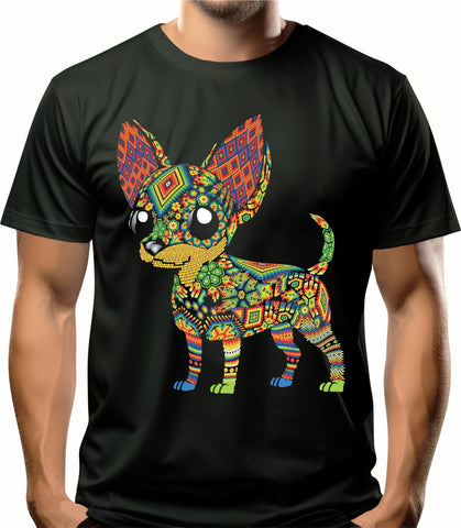 Chihuahua Huichol Camiseta fluorescente Kutusos