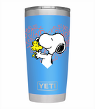 Termo Yeti 20oz Snoopy corazón Impresión Dtf Uv